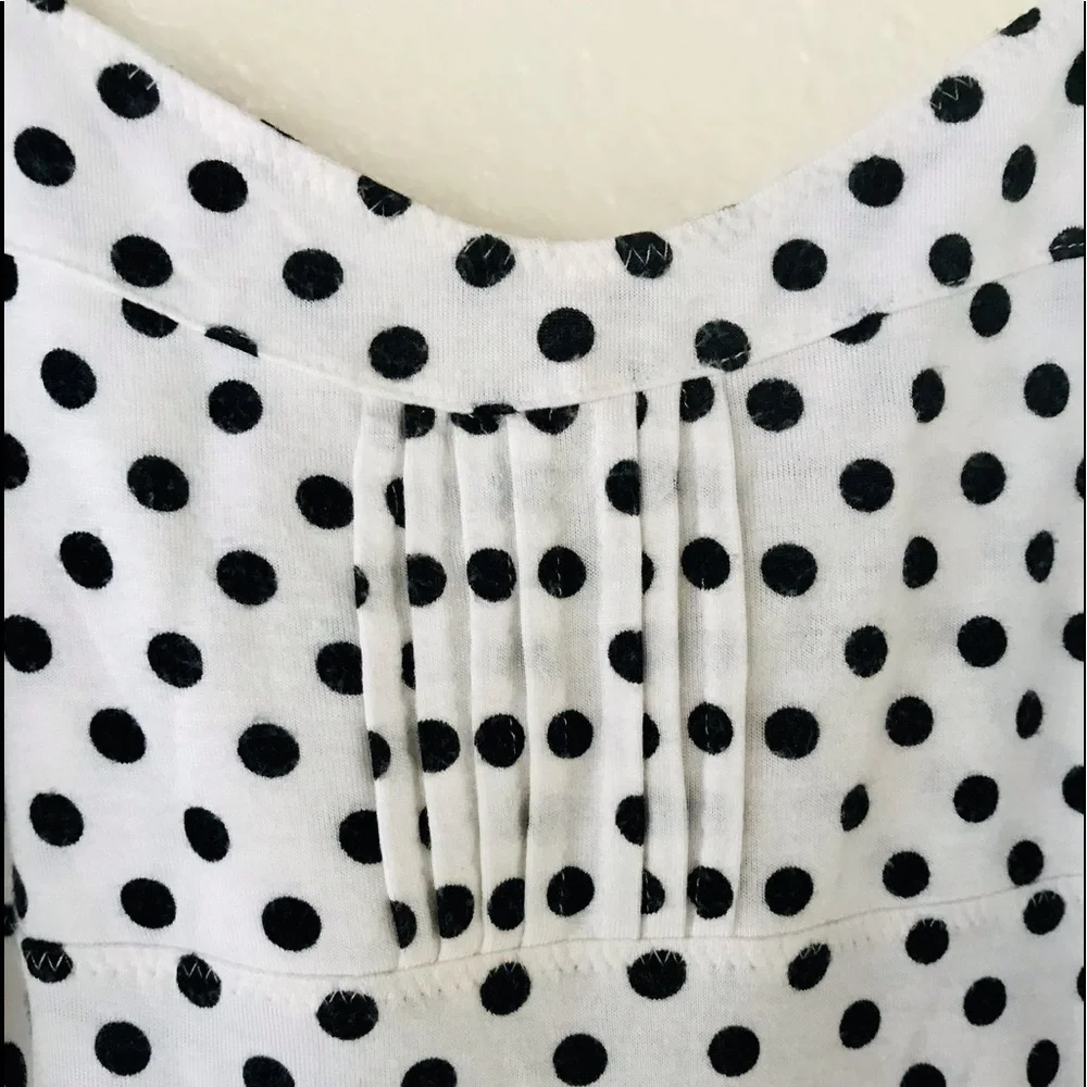 Free People White Polka Dot Camisole Tank Top